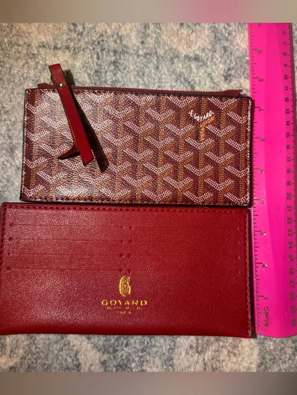 INSPIRED Red Crossbody Wallet Bag with Chain - Picture 6 of 6